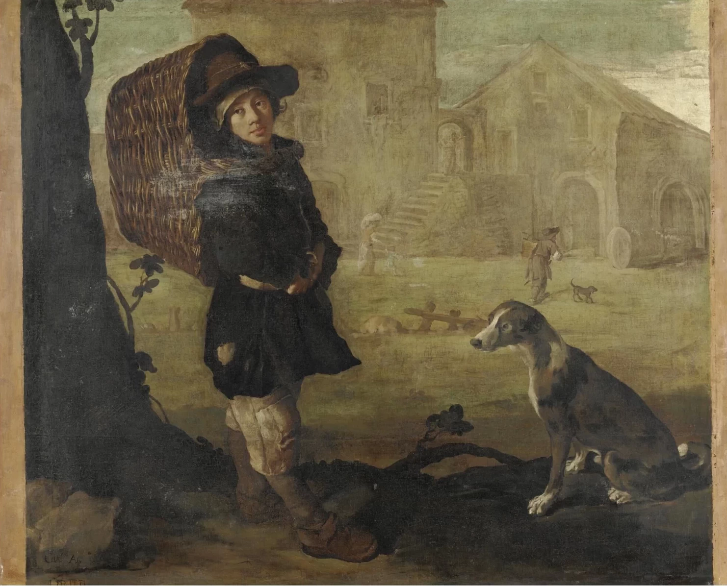 Giacomo Ceruti, il Pitocchetto - 103, Portarolo con cane